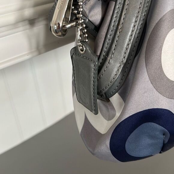 COACH Blue & Grey Shoulder Bag - Picture 3 of 9